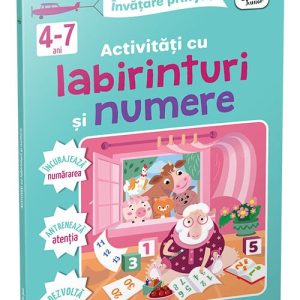 Activitati cu labirinturi si numere 4-7 ani