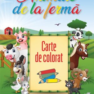 Animale de la ferma. Carte de colorat