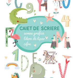 Caiet de scriere. Semne grafice. Litere de tipar. Cifre