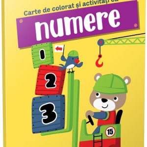 Carte de colorat și activități cu numere