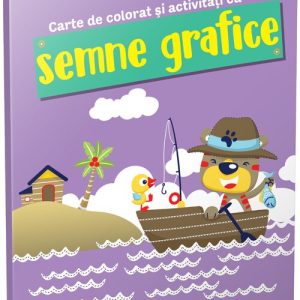 Carte de colorat si activitati cu semne grafice