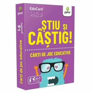 Carti de joc educative. Stiu si castig!