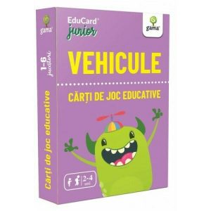 Carti de joc educative. Vehicule