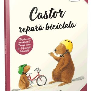 Castor repara bicicleta