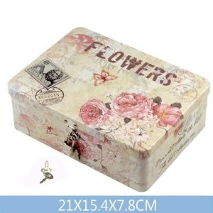 Cutie Decorativa Metalica cu lacat