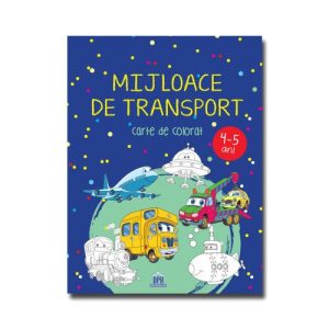 Mijloace de transport - 4-5 ani - carte de colorat
