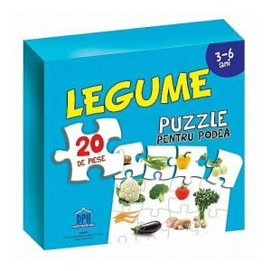 Puzzle pentru podea - Legume - 3-6 Ani