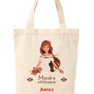Sacosa eco bumbac - Mandra cititoare