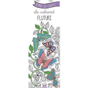 Semne de carte de colorat - Fluturi