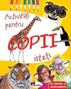 Activitati pentru copii isteti. Ne distram cu autocolante