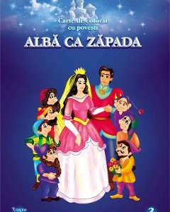 Alba ca Zapada. Carte de colorat cu povesti