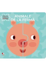 Animale de la ferma. Prima mea carte cu puzzle, Carti Pentru Copii