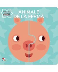 Animale de la ferma. Prima mea carte cu puzzle