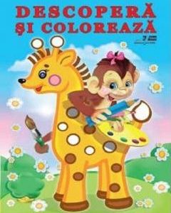 Animale salbatice. Descopera si coloreaza