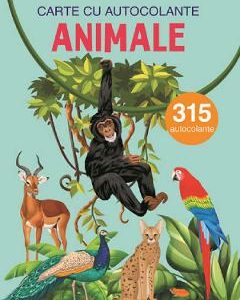 Animale. Carte cu autocolante
