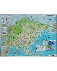 Asia - Harta Fizica + Harta Politica A3