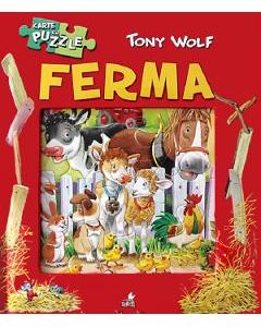 Carte cu puzzle. Ferma - Tony Wolf