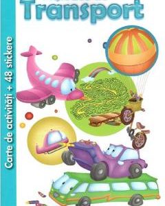 Carte de activitati cu 48 stickere: Mijloace de transport