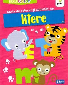 Carte de colorat si activitati cu litere. EduColor