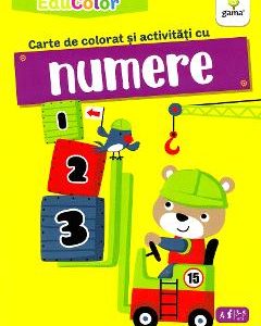 Carte de colorat si activitati cu numere. EduColor