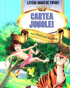 Cartea Junglei - Stiu sa citesc cu litere mari de tipar