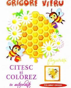 Citesc si colorez cu autocolante: Fagurasi - Grigore Vieru