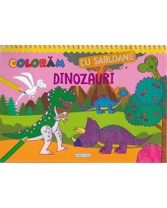 Coloram cu sabloane: Dinozauri