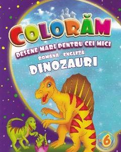 Coloram desene mari pentru cei mici: Dinozauri