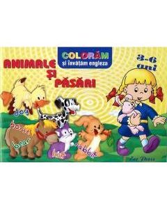 Coloram si invatam engleza 3-6 ani. Animale si pasari