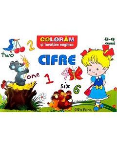 Coloram si invatam engleza 3-6 ani. Cifre