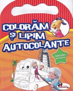Coloram si lipim autocolante. Activitati distractive