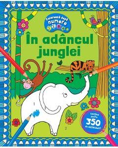 Coloreaza dupa numere. In adancul junglei