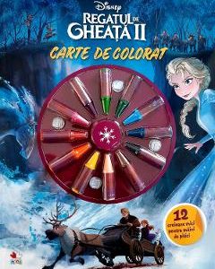 Disney. Regatul de gheata 2. Carte de colorat. 12 creioane mici pentru maini de pitici