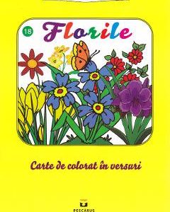 Florile - Carte de colorat in versuri