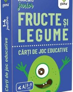 Fructe si legume - Carti de joc educative
