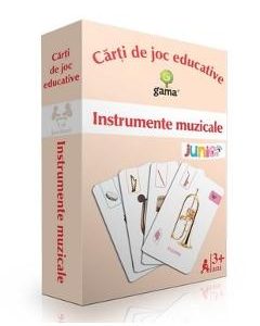 Instrumente muzicale. Carti de joc educative