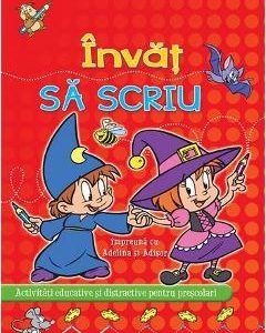 Invat sa scriu impreuna cu Adelina si Adisor