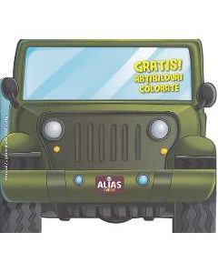 Jeep. Abtibilduri colorate + jucarie