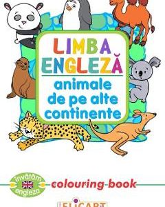 Limba engleza: Animale de pe alte continente (Colouring Book)