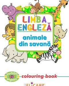 Limba engleza: Animale din savana (Colouring Book)