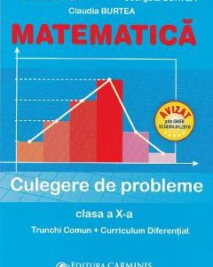 Matematica - Clasa 10 - Culegere de probleme Trunchi Comun + Curriculum Diferentiat - Marius Burtea