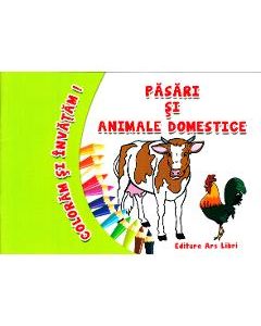 Pasari si animale domestice - Coloram si invatam!