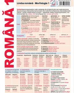 Plansa Romana 1. Limba romana: Morfologia 1