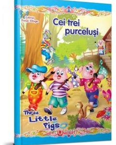 Povesti bilingve: Cei trei purcelusi. Three Little Pigs