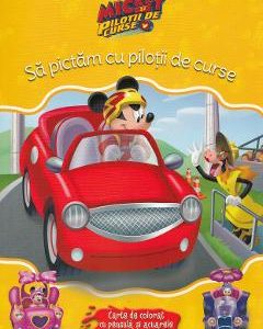 Sa pictam cu pilotii de curse - Carte de colorat cu pensula si acuarele