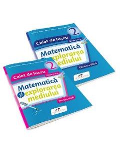 Set caiet matematica si explorarea mediului - Clasa 2 - Partea I + Partea II - Iliana Dumitrescu