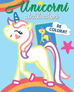 Unicorni stralucitori de colorat: Bleu