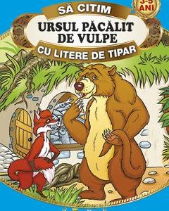 Ursul pacalit de vulpe - Sa citim cu litere de tipar