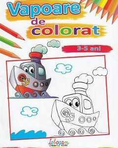 Vapoare de colorat 3-5 ani
