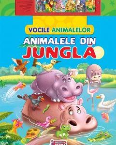 Vocile animalelor. Animale din jungla. Carte cu sunete